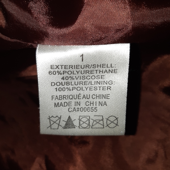 1X MBLM Faux Leather Collarless Ruched Jacket - Picture 13 of 16